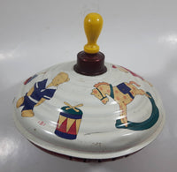 Vintage 1987 Mothercare UK Limited LBZ Germany Tin Spinning Top Toy Carousel