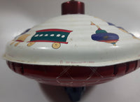 Vintage 1987 Mothercare UK Limited LBZ Germany Tin Spinning Top Toy Carousel