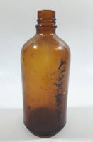Vintage 5 3/8" Tall Amber Brown Glass Bottle