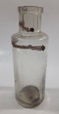 Vintage 5" Tall Clear Glass Bottle - No Cork