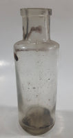 Vintage 5" Tall Clear Glass Bottle - No Cork
