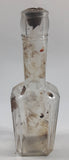 Vintage 8" Tall Clear Glass Bottle - Partial Cork
