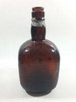 7 1/2" Tall Brandy Amber Brown Glass Bottle