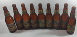 Vintage Set of 9 Capilano Brewery Vancouver Old Style Beer Amber Brown Glass Bottles