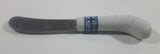 Vintage White and Blue Spreader Knife Stainless Steel - Made in Taiwan