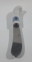 Vintage White and Blue Spreader Knife Stainless Steel - Made in Taiwan