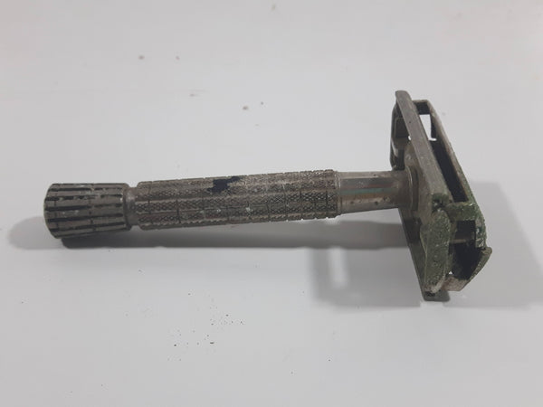 Vintage Face Shaver Razor Etched Pattern Metal Handle – Treasure Valley ...