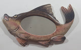 Fish Shaped Resin Wall Mirror 12" Long