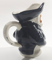Vintage J Bull Toby Style Face Head Hand Painted Ceramic Pottery Figurine Jug Pitcher 5" Tall