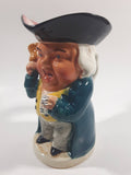 Vintage Burlington Ware Toby Style Oyez Town Cryer Hand Painted Ceramic Pottery Figurine Jug Pitcher 6" Tall Made in England