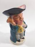 Vintage Burlington Ware Toby Style Oyez Town Cryer Hand Painted Ceramic Pottery Figurine Jug Pitcher 6" Tall Made in England