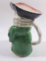 Vintage Burlington Ware Toby Style Squeaker Hand Painted Ceramic Pottery Figurine Jug Pitcher 6 1/4" Tall Made in England