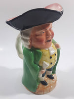 Vintage Burlington Ware Toby Style Squeaker Hand Painted Ceramic Pottery Figurine Jug Pitcher 6 1/4" Tall Made in England