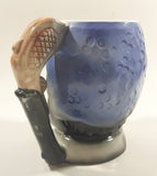 Vintage Toby Style Pirate Face Ceramic Pottery Stein Mug Cup with Pistol Gun Handle 5 1/4" Tall Made in Japan