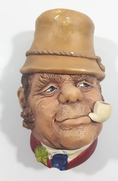Vintage 1969 Bossons England Paddy Chalkware 3D Face Head Wall Decor