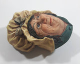 Vintage 1964 Bossons England Sarah Gamp Chalkware 3D Face Head Wall Decor