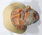 Vintage 1977 Bossons England Old Timer Chalkware 3D Face Head Wall Decor