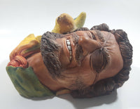 Vintage 1964 Bossons England Buccaneer Chalkware 3D Face Head Wall Decor