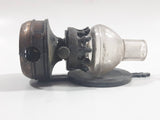 Vintage Miniature Oil Lamp Lantern Metal Pencil Sharpener Doll House Furniture Size with Glass Flume
