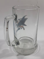 San Jose Sharks NHL Ice Hockey Team Clear 5 3/8" Glass Beer Mug Cup