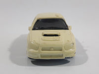 2007 Hot Wheels Track Stars Subaru Impreza White Die Cast Toy Car Vehicle