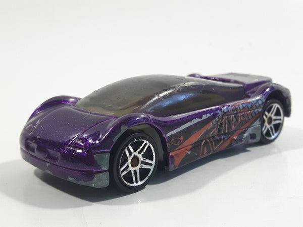 2001 Hot Wheels Audi Avus Quattro Metalflake Purple Die Cast Toy Car Vehicle