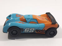 2016 Hot Wheels Kidztech Toys #68 Blue Die Cast Toy Slot Car Vehicle