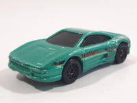 1998 Hot Wheels Figure 8 Racers Ferrari F355 Metalflake Green Die Cast Toy Car Vehicle