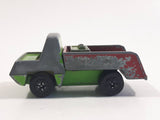 Vintage PlayArt Tow Truck Green and Red Die Cast Toy Car Vehicle Made in Hong Kong