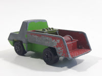 Vintage PlayArt Tow Truck Green and Red Die Cast Toy Car Vehicle Made in Hong Kong