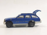 Majorette No. 250 Mercedes 300 TE Station Wagon Blue 1/63 Scale Die Cast Toy Car Vehicle with Opening Rear Hatch Door