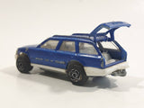 Majorette No. 250 Mercedes 300 TE Station Wagon Blue 1/63 Scale Die Cast Toy Car Vehicle with Opening Rear Hatch Door