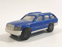 Majorette No. 250 Mercedes 300 TE Station Wagon Blue 1/63 Scale Die Cast Toy Car Vehicle with Opening Rear Hatch Door