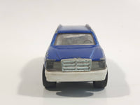 Majorette No. 250 Mercedes 300 TE Station Wagon Blue 1/63 Scale Die Cast Toy Car Vehicle with Opening Rear Hatch Door