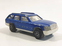 Majorette No. 250 Mercedes 300 TE Station Wagon Blue 1/63 Scale Die Cast Toy Car Vehicle with Opening Rear Hatch Door