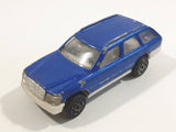 Majorette No. 250 Mercedes 300 TE Station Wagon Blue 1/63 Scale Die Cast Toy Car Vehicle with Opening Rear Hatch Door