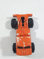 1988 Road Champs Semi Tractor Truck Orange Micro Mini Die Cast Toy Car Vehicle