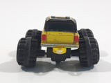 1989 Galoob Micro Machines Chevy Blazer Monster Truck Yellow Mini Die Cast Toy Car Vehicle
