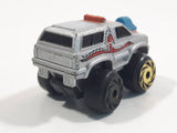1987 Road Champs Fly Truck Grey Micro Mini Die Cast Toy Car Vehicle