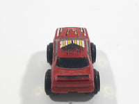 1987 Road Champs Ford Thunderbird Dark Red Micro Mini Die Cast Toy Car Vehicle