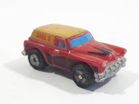 1987 Galoob Micro Machines '53 Chevy Delivery Red and Yellow Micro Mini Die Cast Toy Car Vehicle