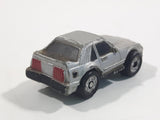 1987 Galoob Micro Machines 1980s Ford Mustang Silver Grey Micro Mini Die Cast Toy Car Vehicle