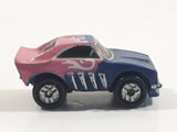 1987 Galoob Micro Machines Dodge Charger Blue Pink Micro Mini Die Cast Toy Car Vehicle