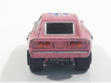 1987 Galoob Micro Machines Dodge Charger Blue Pink Micro Mini Die Cast Toy Car Vehicle