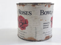 Vintage Bowl of Roses Pipe Tobacco Aromatic Smoking Mixture Tin Metal Can