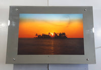 Tropical Island Sunset Lighted Motion and Sound Wall Mirror 18" x 25 1/2" Working with Repaired Cord