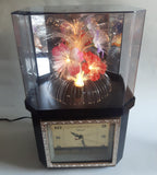 Telesonic Fiber Optic Color Changing Flower Motion Lamp Light Clock Combination