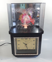 Telesonic Fiber Optic Color Changing Flower Motion Lamp Light Clock Combination