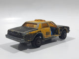 Vintage Majorette No. 240 Chevrolet Impala 444 Taxi Cab Black and Yellow 1/69 Scale Die Cast Toy Car Vehicle - Missing Doors