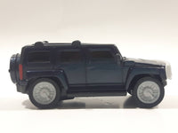 2006 McDonald's #3 Hummer Push and Go Friction Motorized Dark Blue Plastic Die Cast Toy Car Vehicle